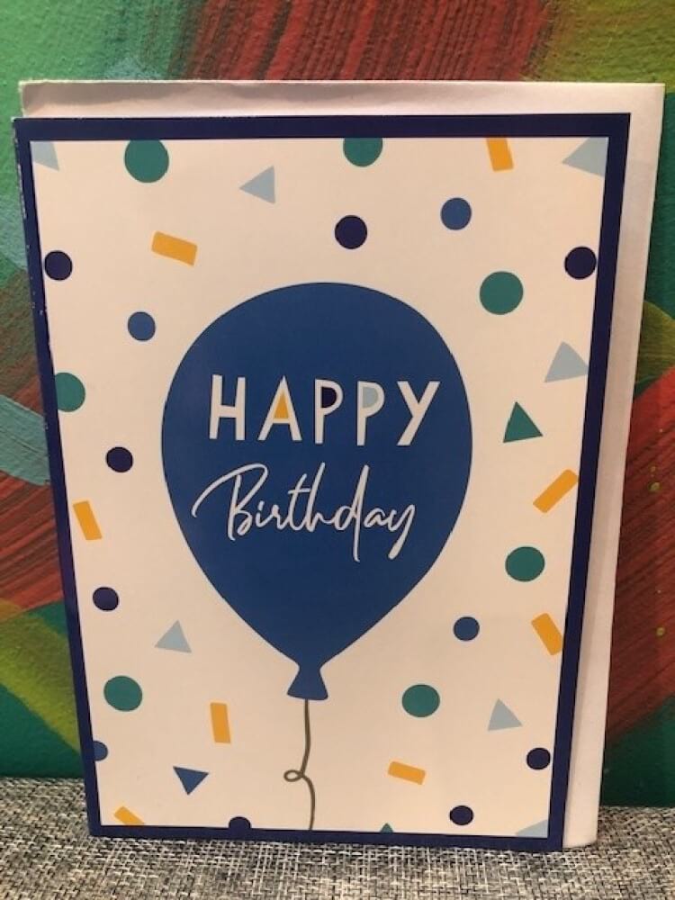 Birthday Balloon Blue Card