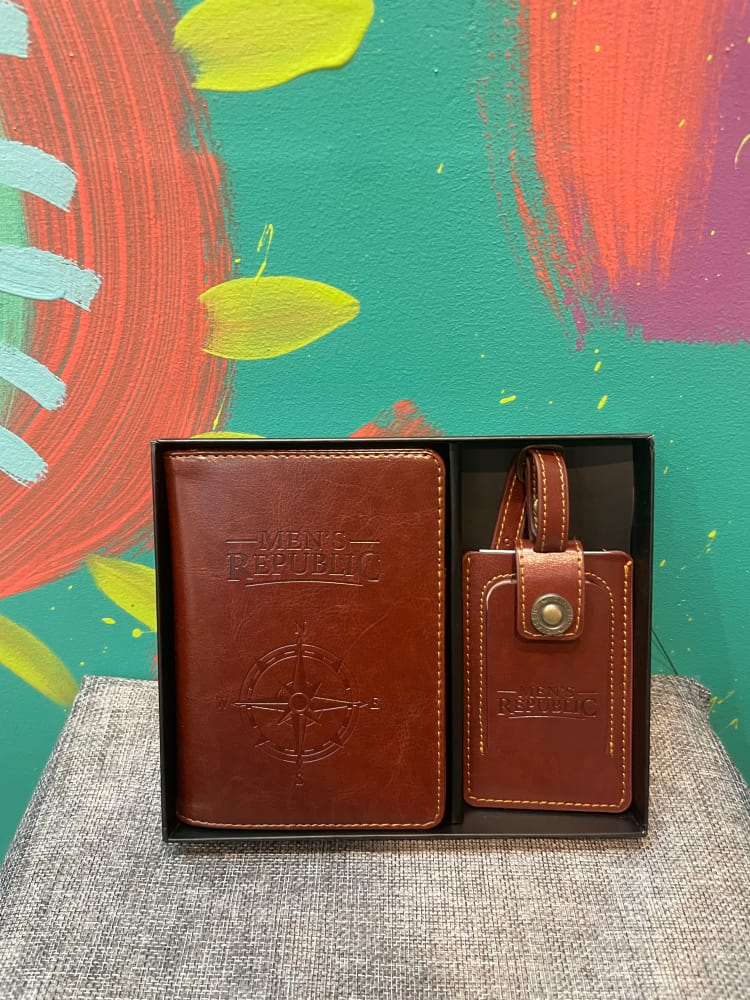Men`s Republic Travel Wallet & Luggage Tag Set