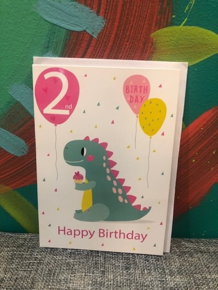 2nd Birthday Dino Pink