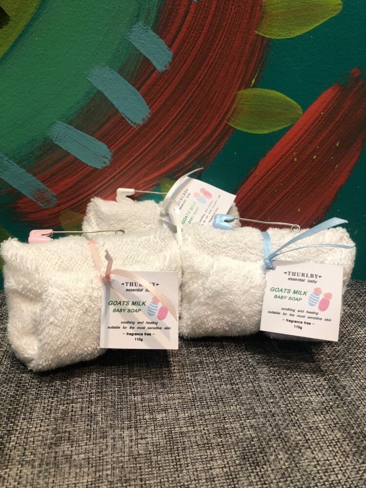 Goats Milk Baby Soap with Washer and Safety Pin