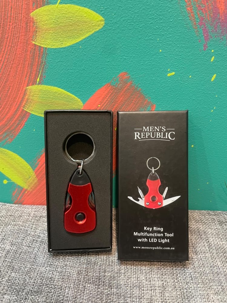 Men`s Republic Key Ring Multi Tool - Red