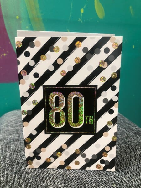 80th Birthday Card