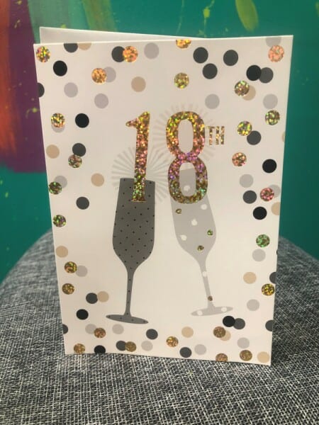 18th Birthday Card Cheers