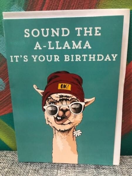 Sound the A-Llama it's your Birthday Card
