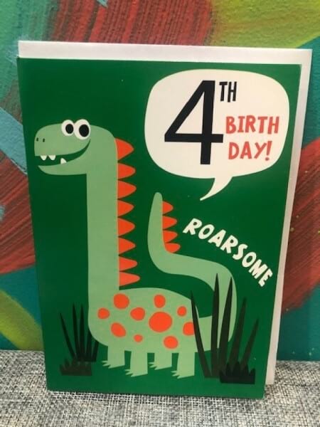 4th Birthday Dinosaur