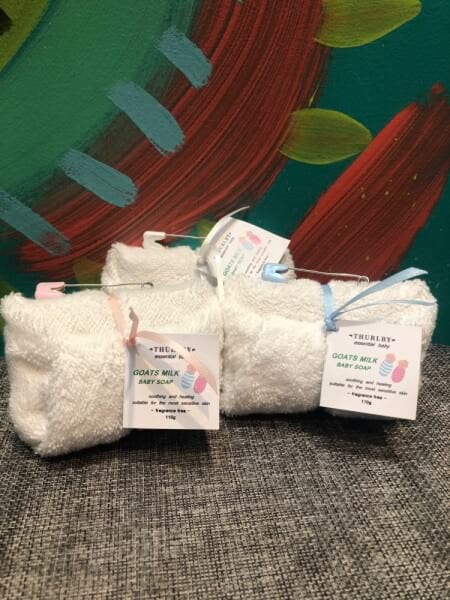 Goats Milk Baby Soap with Washer and Safety Pin